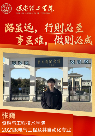 【榜样引领】国家奖学金获得者风采展示——张巍